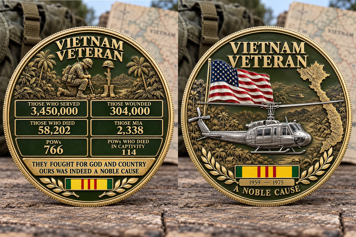 Vietnam Veteran Commemorative Challenge Coin