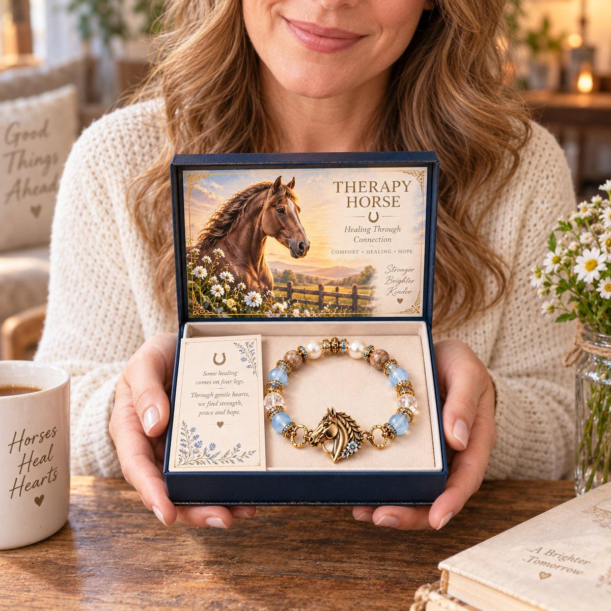 π΄ Therapy Horse Healing Bracelet - A Meaningful Keepsake Inspired by the Healing Bond Between Horses & Hearts π€