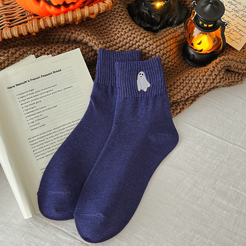 π 50% OFF Halloween Embroidered Ankle Socks
