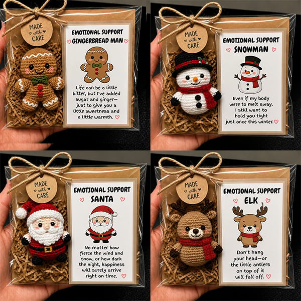 π Handmade Christmas Therapy Plush Crewπβ¨