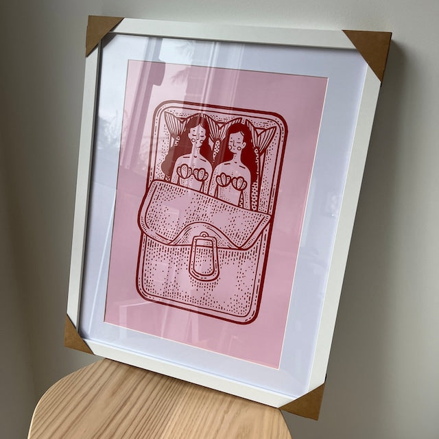 Mermaid Print Art Wall Decoration