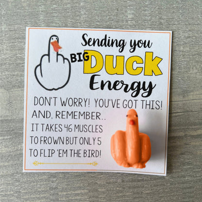 🤣Funny Middle Finger Duck Lucky Charm Gift🎁
