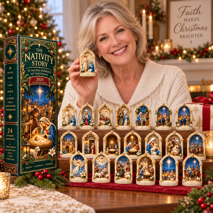 🎉🇺🇸 Limited Edition!🎄Nativity Story 2026 – 24 Sacred Moments of Christmas Countdown Calendar