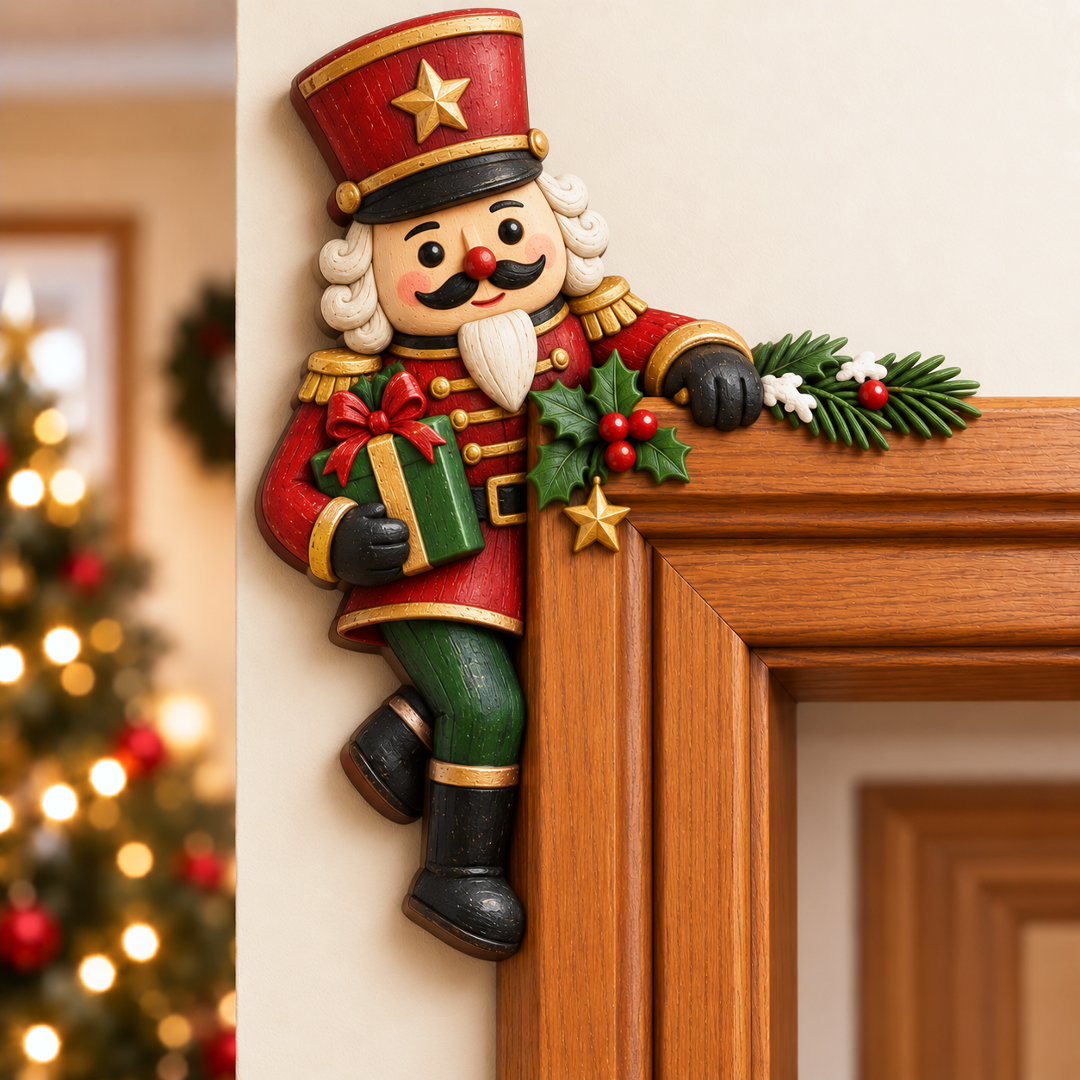 🔥Hot Sale🔥 - Christmas Peekaboo Door Frame Corner Decor
