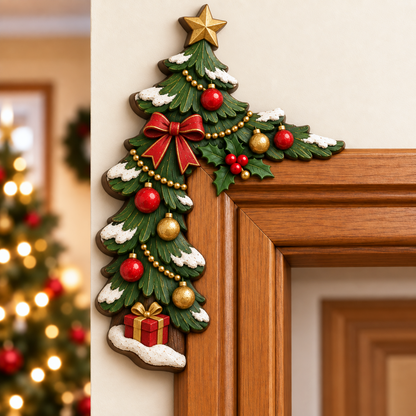 🎄 Christmas Peekaboo Door Frame Corner Decor