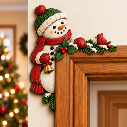 🎄 Christmas Peekaboo Door Frame Corner Decor