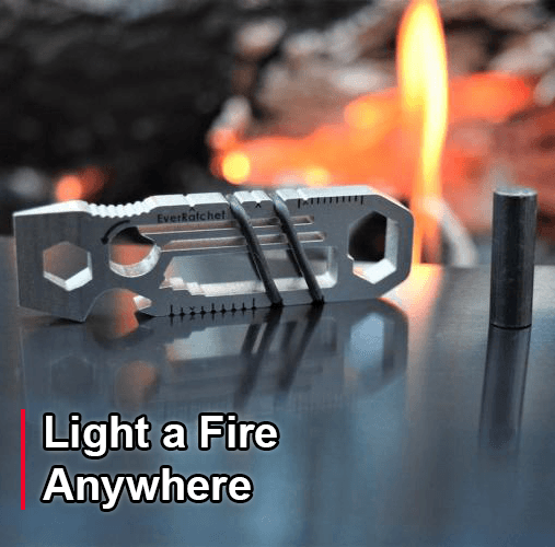 EverRatchet Clip Ratcheting Keychain Multi Tool