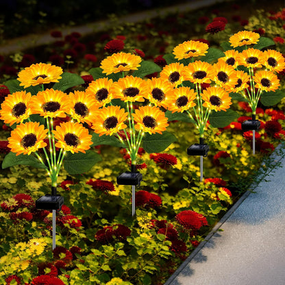 🔥Hot Sale 50% off🌟🌻 Solar Powered LED Sunflower Garden Lights Set