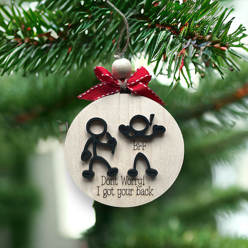 🤣We'll Be Forever Friend Funny Friend Christmas Ornament