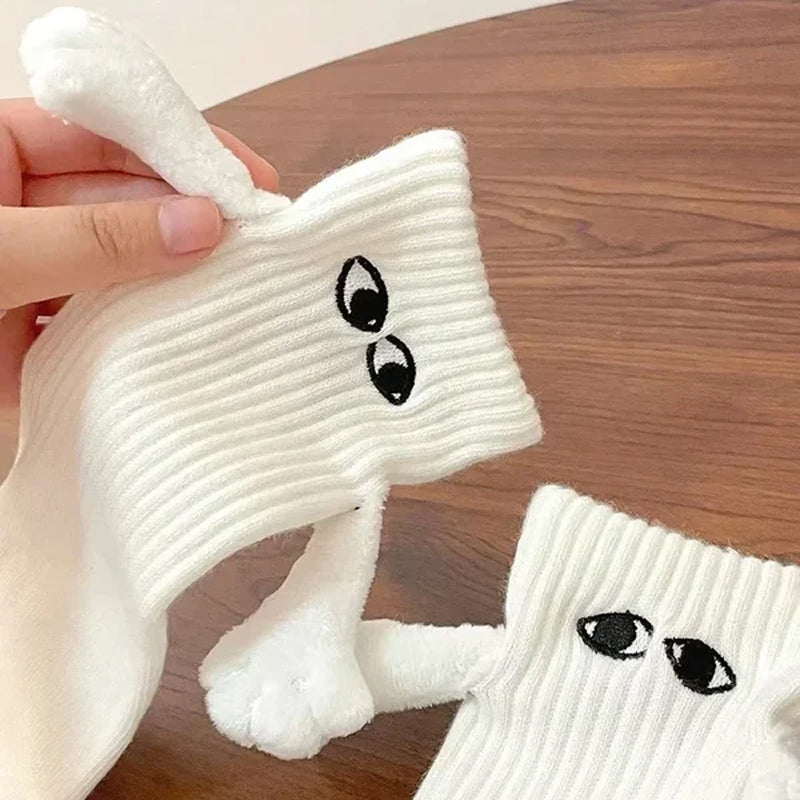 🔥 Hand In Hand Magnetic Holding Hands Socks 💕