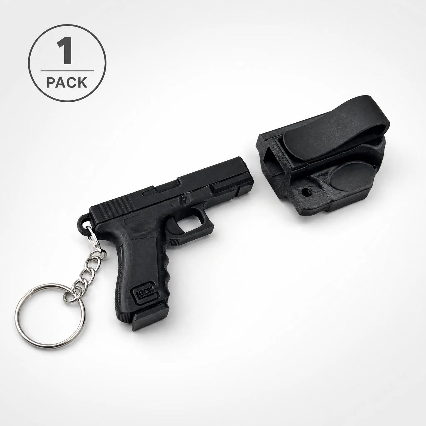🎯 3D Printed Pistol & Holster Keychain