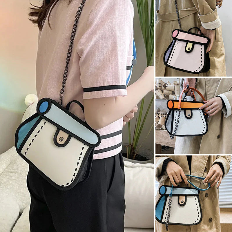 🎅Best Christmas Gift 🎁2D Cartoon Handbag👜