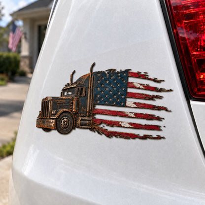 🇺🇸🚘Patriotic American Flag Car Emblem Badge