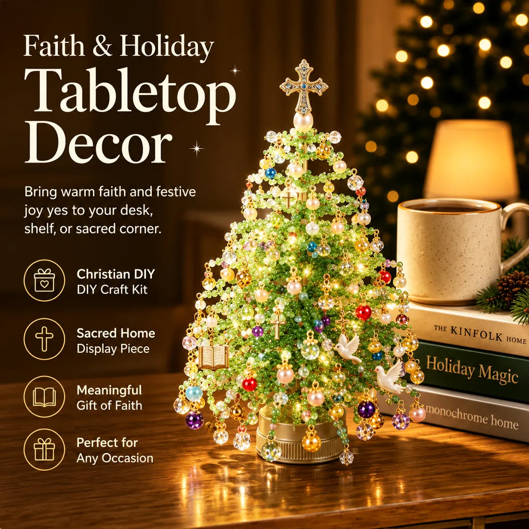 🎄DIY Beaded Christmas Tree Kit – Create Your Own Sparkling Holiday Decoration