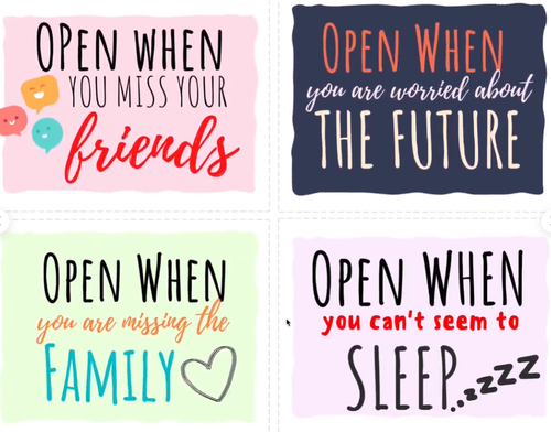 💌Open When Envelopes