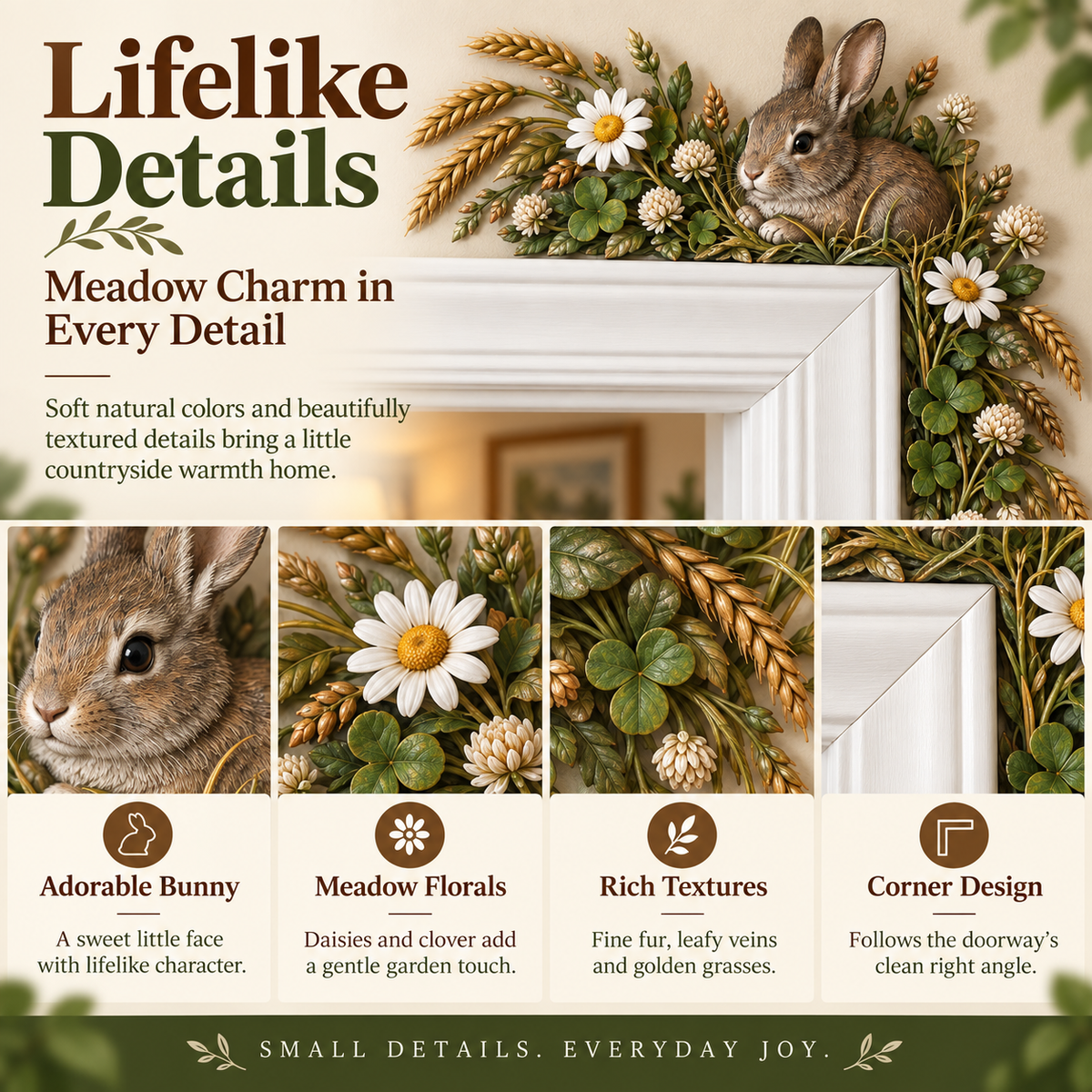 🏡🌱Woodland Animal Door Corner Decor