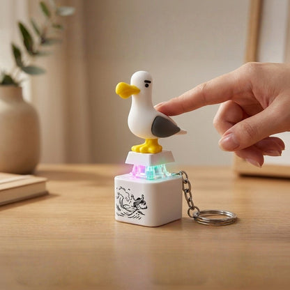 🐦 The "MINE!" Seagull Clicker – RGB Mechanical Fidget Keychain
