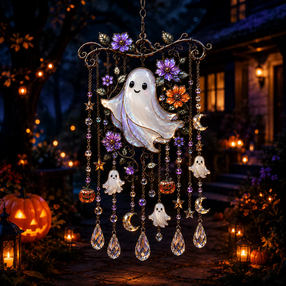 Halloween-Themed Crystal Wind Chime
