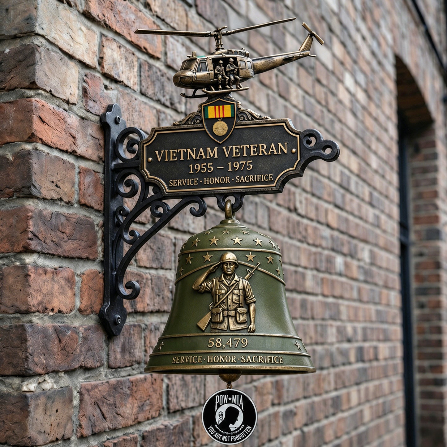 🔔Last Day Promo: 49% OFF 🎖️-Vietnam Veteran Tribute Wall Bell
