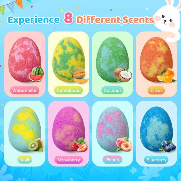 🐰🥚BunnyBurst Surprise Bath Bombs For Kids🛁✨