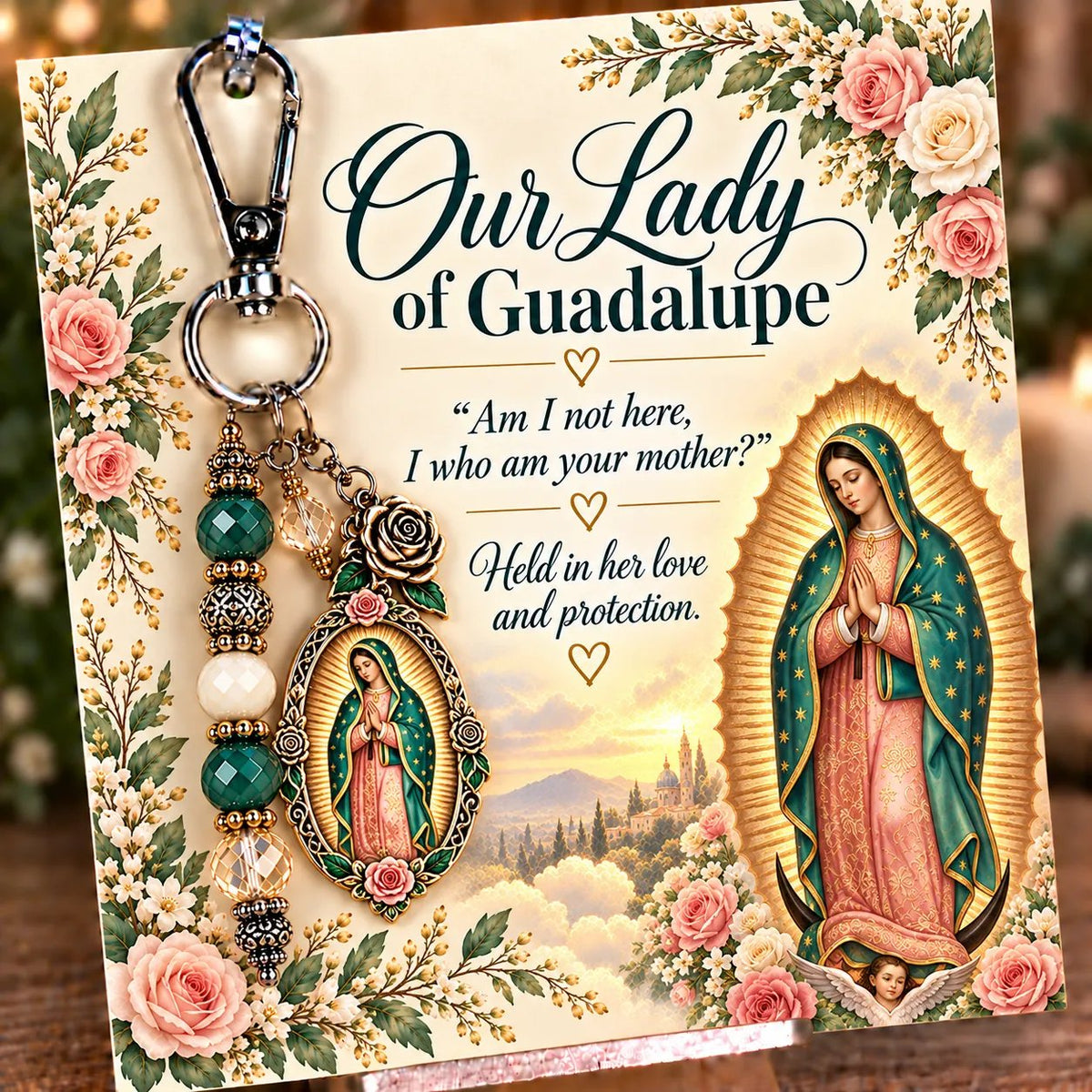 🔥Hot Sale🔥 - ✝️ Carry Your Faith With You - Christian Scripture & Prayer Keepsake Keychain
