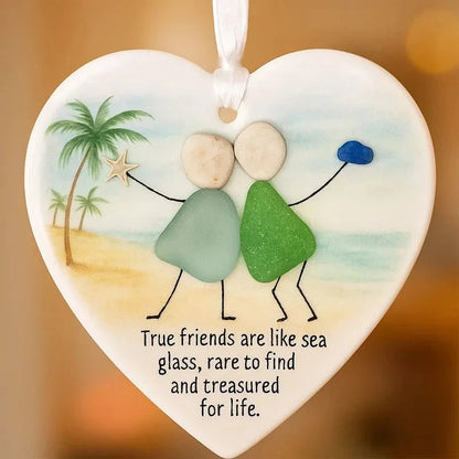 True Friendship Sea Glass Ornament
