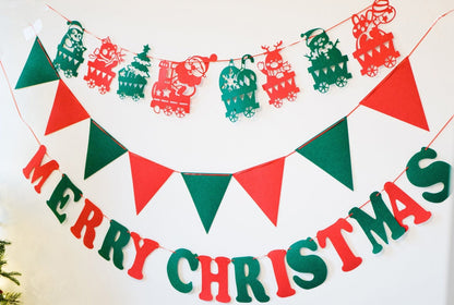 🎄Hot Sale 30% Off🎄 High-Quality Felt Christmas Wall Decoration Flags