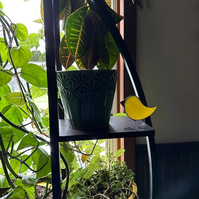 🌞 Stained Glass Standing Bird Suncatcher 🐦