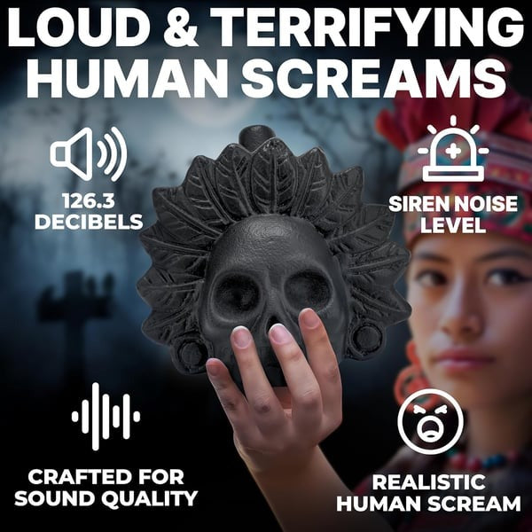 🔥HOT SALE NOW 49% OFF 🎁-Real Screaming Aztec Death Whistle