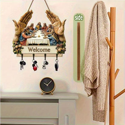Jesus and Disciples Wall Art Keychain