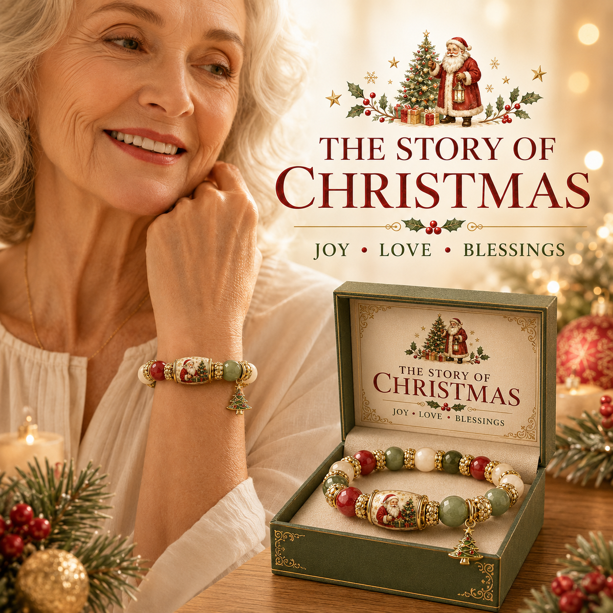 🎅 Christmas Magic Bracelet 🎄 | 2026 Limited Edition — 50% OFF Holiday Sale