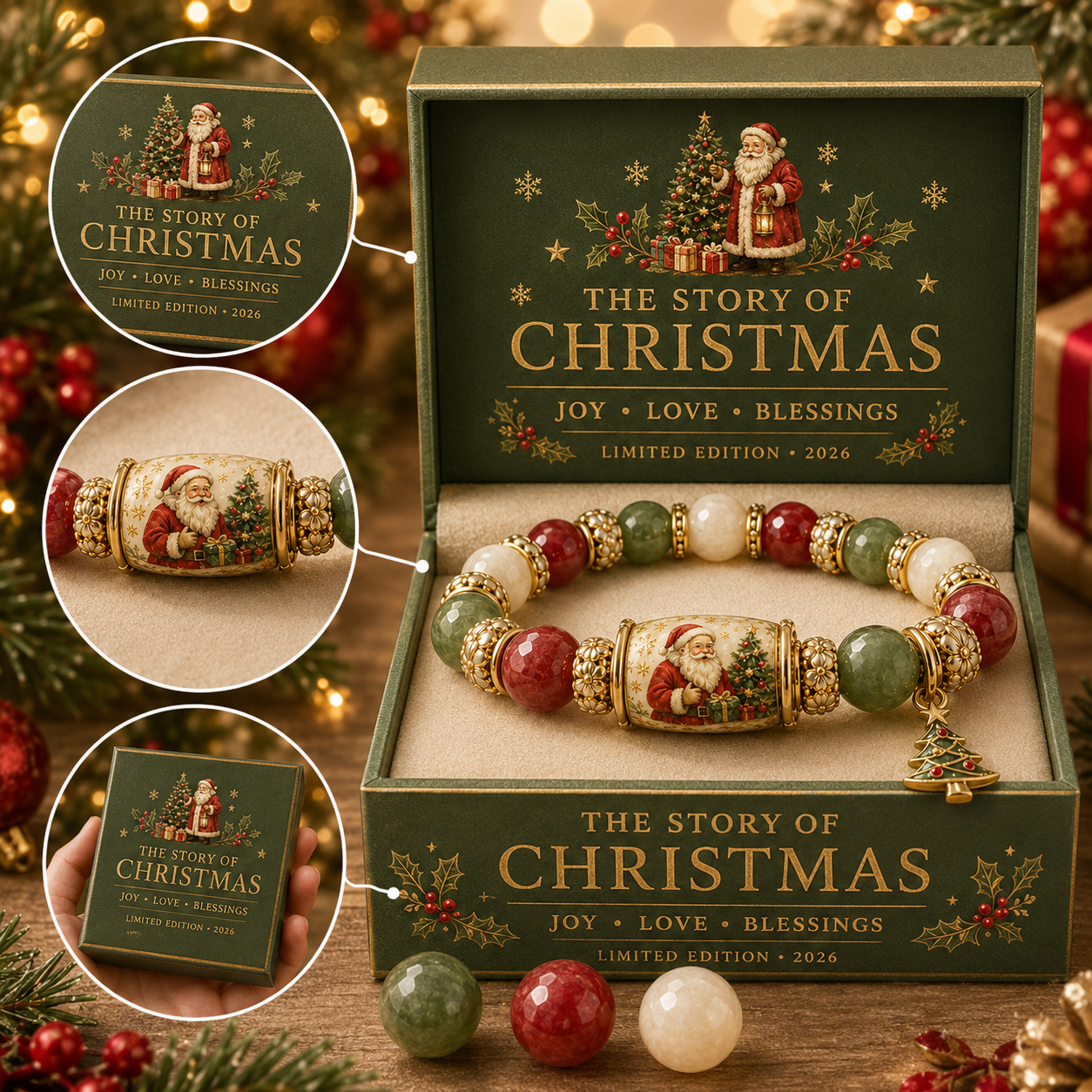 🎅 Christmas Magic Bracelet 🎄 | 2026 Limited Edition — 50% OFF Holiday Sale