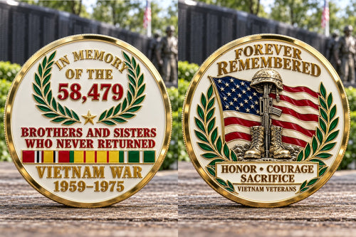 Vietnam War Veteran Commemorative Medallion – Forever Remembered, Never Forgotten
