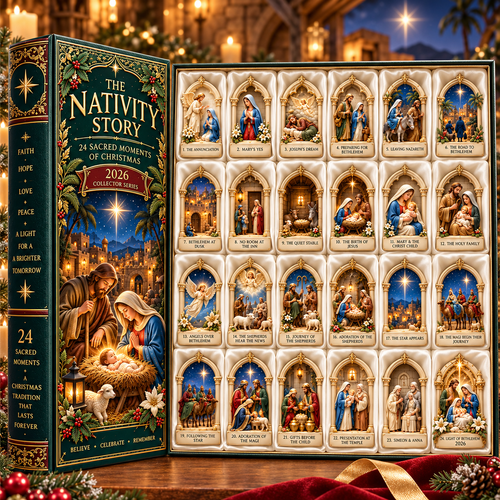 🎉🇺🇸 Limited Edition!🎄Nativity Story 2026 – 24 Sacred Moments of Christmas Countdown Calendar