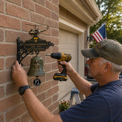 🔔Last Day Promo: 49% OFF 🎖️-Vietnam Veteran Tribute Wall Bell