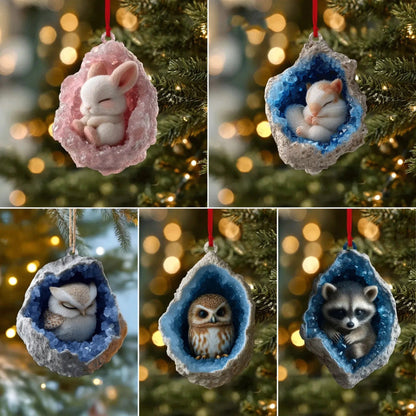 🔥🎄Early Bird Christmas Sale 50% OFF | Geode Animal Ornaments