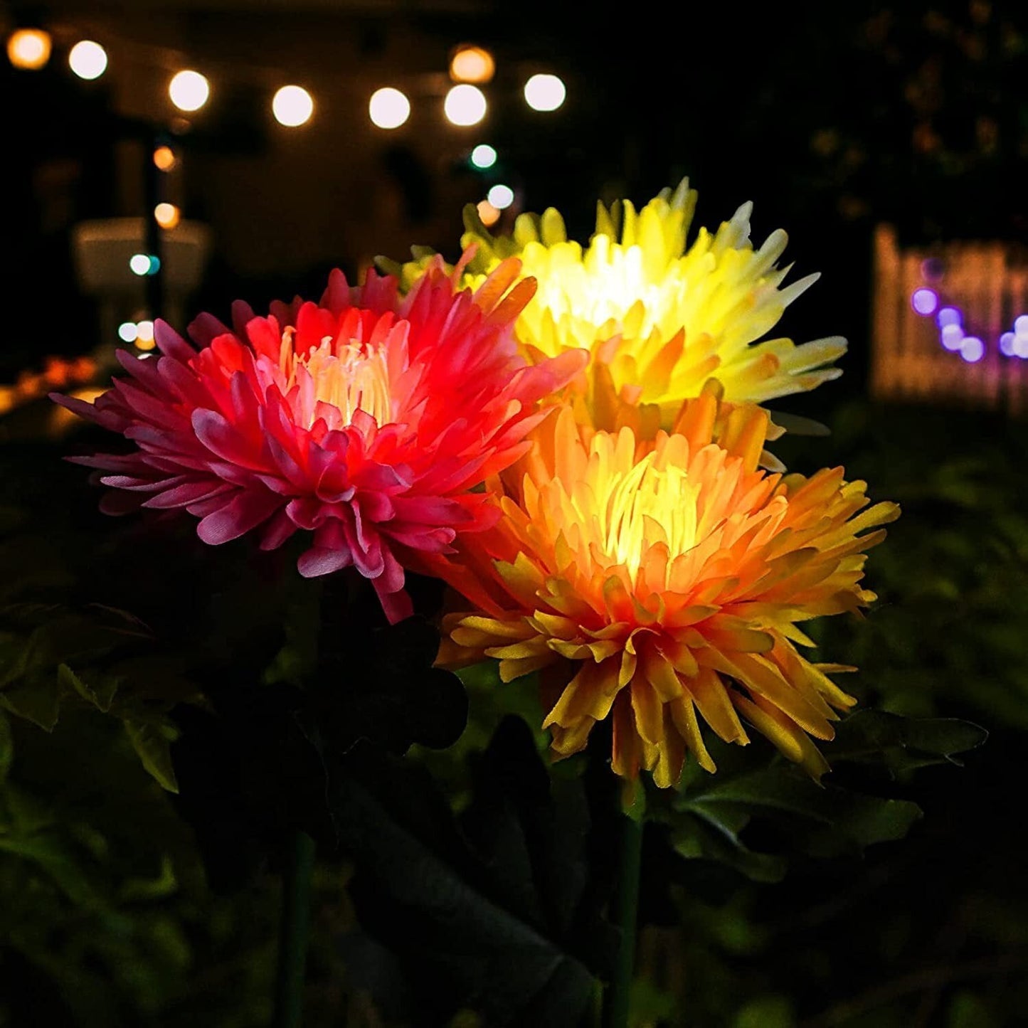 (🔥SUMMER HOT SALE NOW 49% OFF) - Chrysanthemum Solar Garden Stake