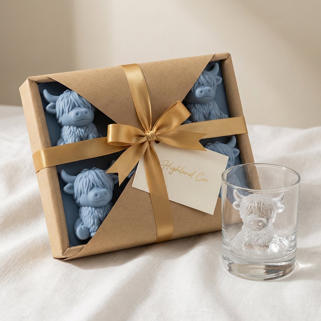 🔥Last Day 60% OFF -🐮 Mini Highland Cow Ice Cube Mold – Cute 3D Ice for Drinks, Parties & Gifts