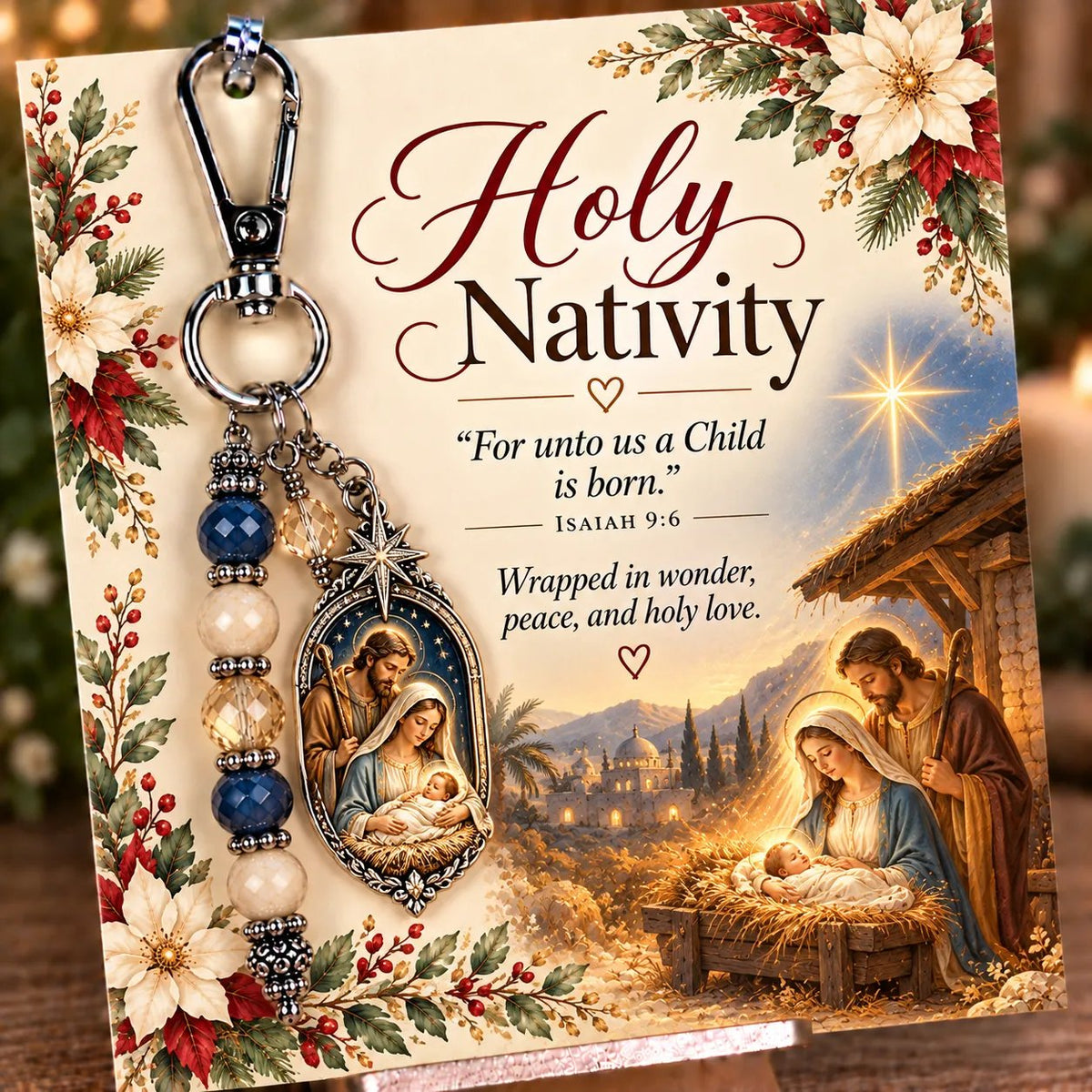 🔥Hot Sale🔥 - ✝️ Carry Your Faith With You - Christian Scripture & Prayer Keepsake Keychain