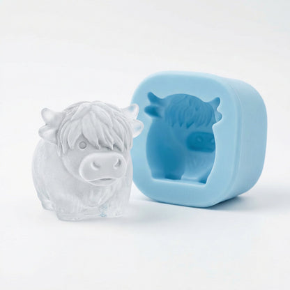 🔥Last Day 60% OFF -🐮 Mini Highland Cow Ice Cube Mold – Cute 3D Ice for Drinks, Parties & Gifts