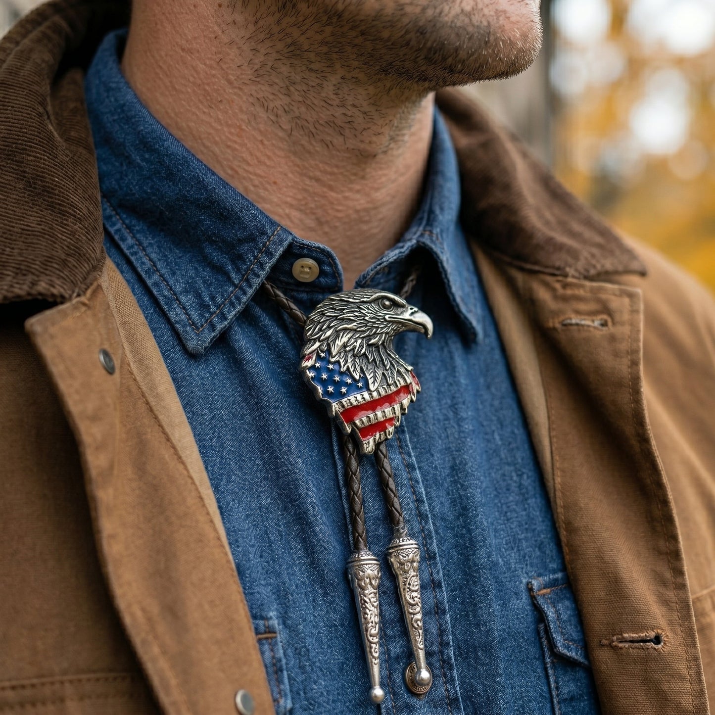 🦅 The Heritage Eagle Bolo Tie