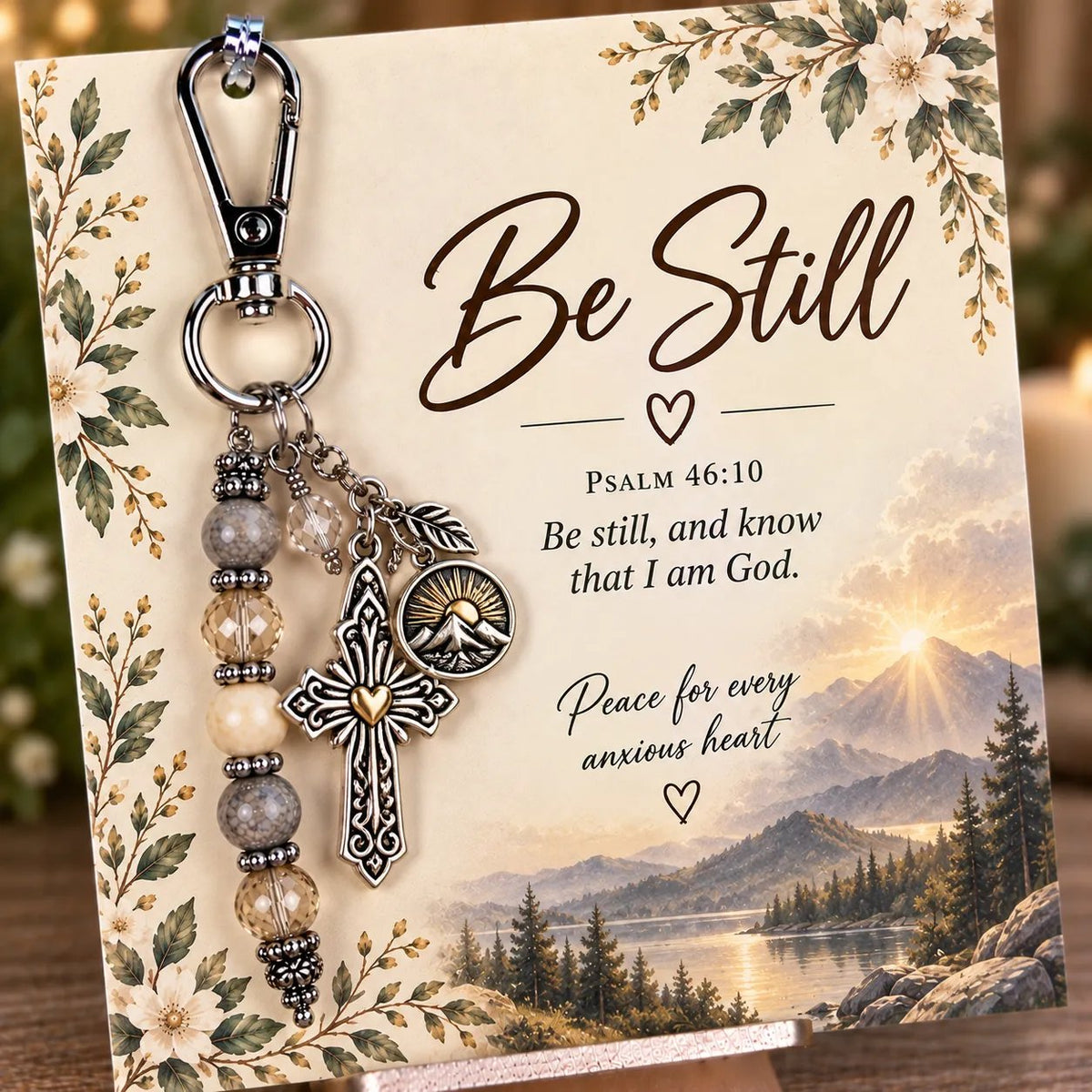 🔥Hot Sale🔥 - ✝️ Carry Your Faith With You - Christian Scripture & Prayer Keepsake Keychain