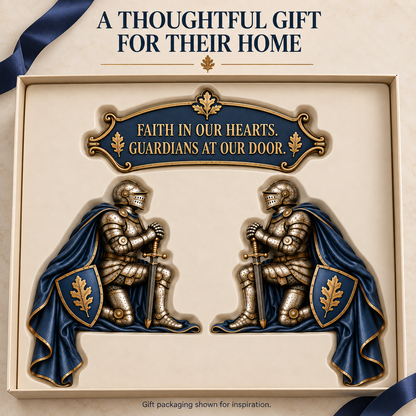🔥Hot Sale🔥 - "Guardians at Our Door" – Epic Medieval Knight Door Frame Decor Set 🛡️🏰