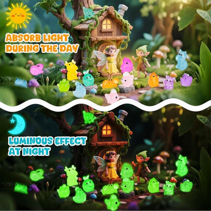 🏆 Bestseller ⏰Mini Glow in The Dark Animal Resin Models