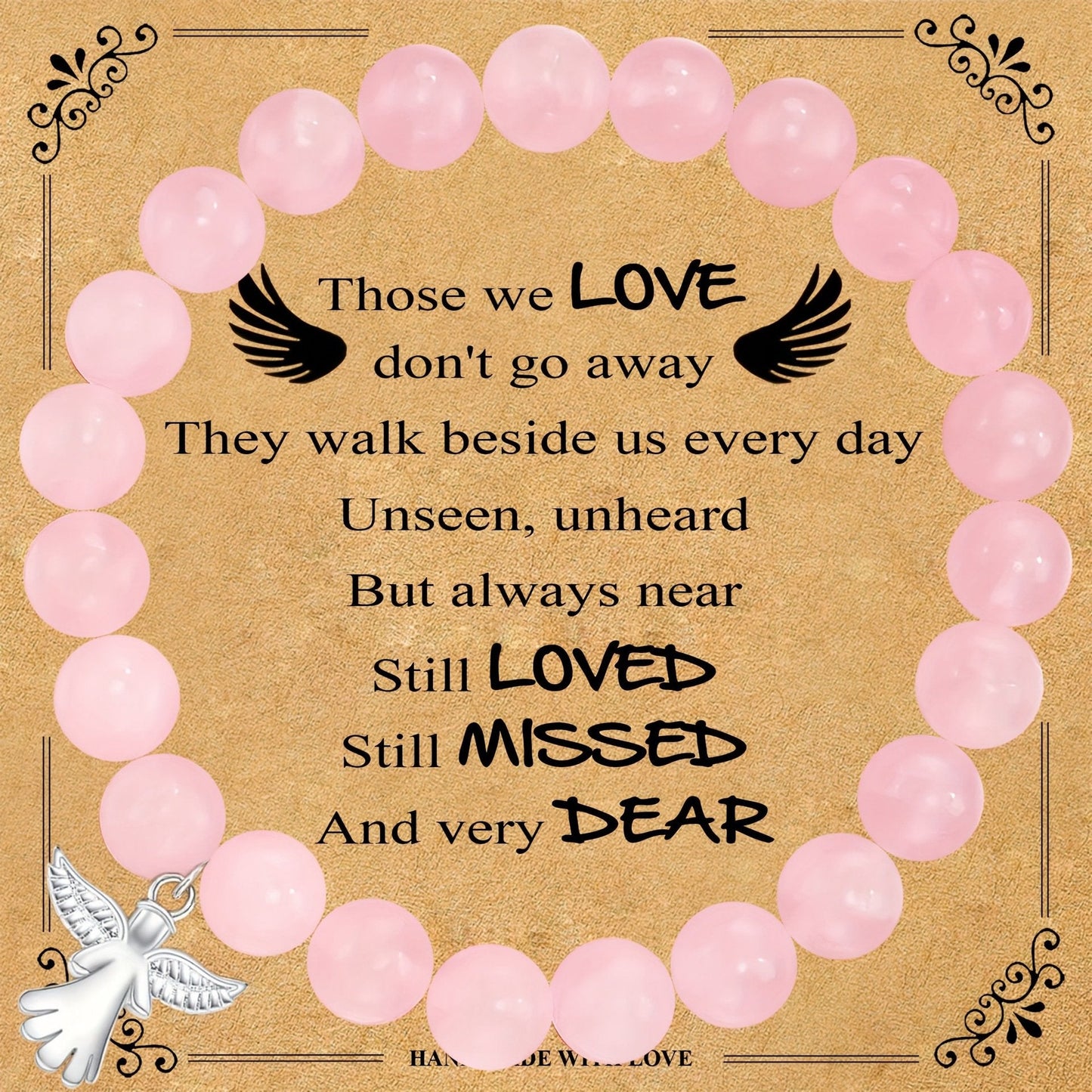💖🎁2026 Mother's Day Gifts 50% Off--🧵Memorial Gifts Angel Wings Healing Crystal Bracelet