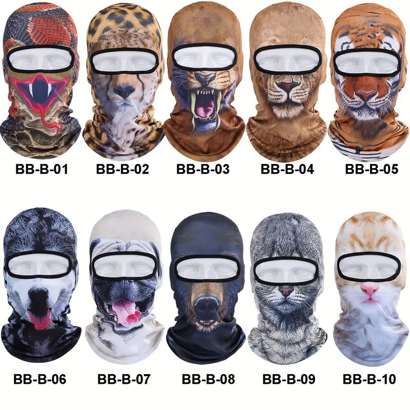 🤣Funny Men's 3D Animal Balaclavas Hat With UV Protection