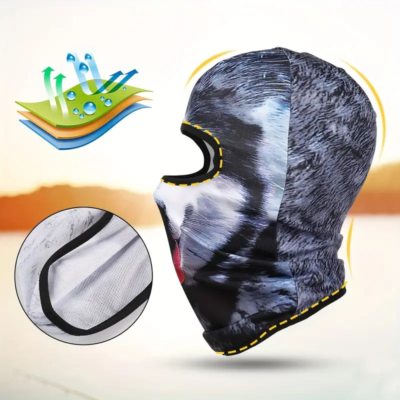 🤣Funny Men's 3D Animal Balaclavas Hat With UV Protection
