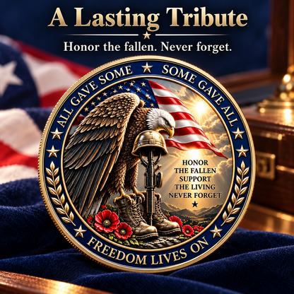 Freedom Isn’t Free – Thank You to Our Heroes Double-Sided Memorial Medallion