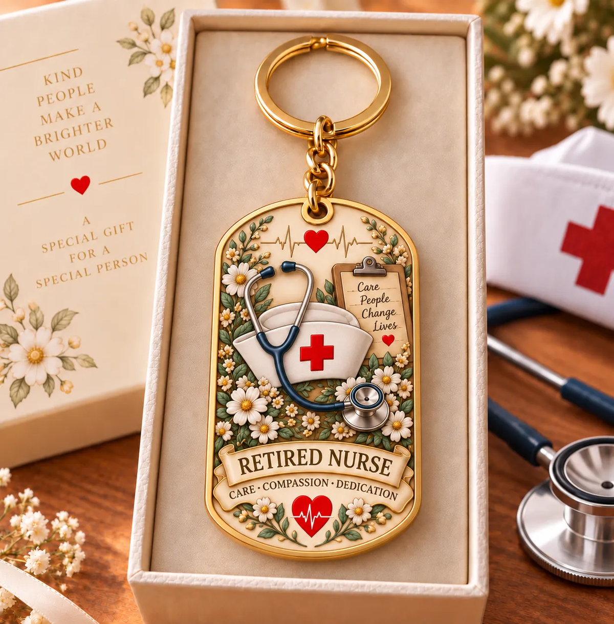 👩‍⚕️ Retired Nurse Keychain