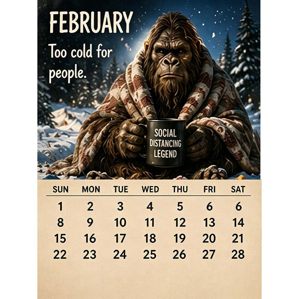 🦶2027 Bigfoot's Daily Life Calendar